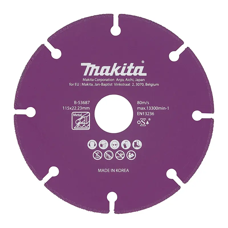 Diamond disc 115mm for metal, PVC and concrete
