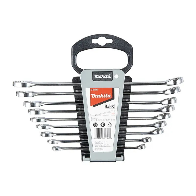Combination spanner 9pc set 8-18mm