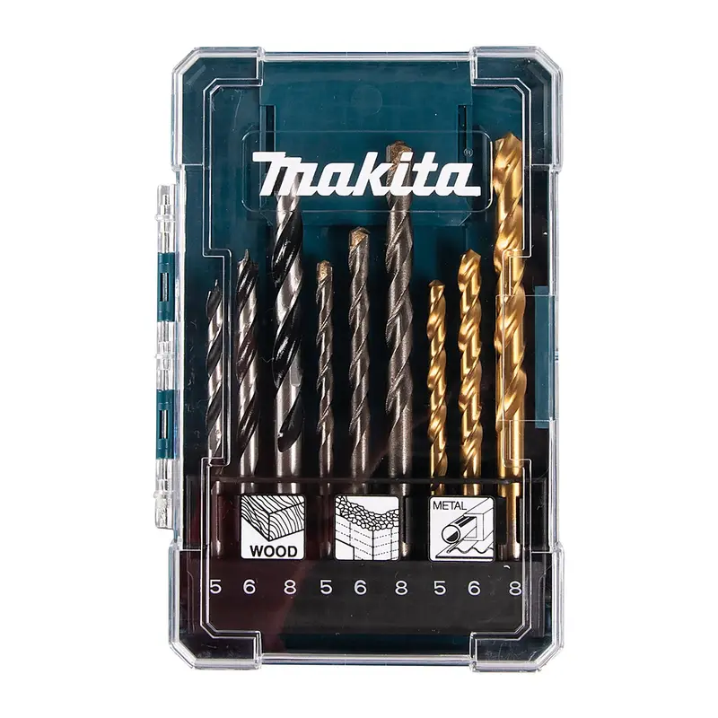 9pc Mixed Drill Set