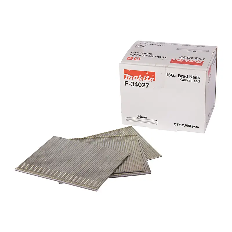 16GA Smooth Shank Brad Nails 64mm (2000pc)