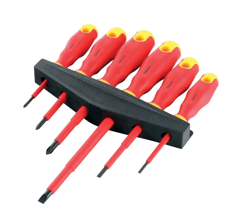 1000V Screwdriver Set (3 Slotted + 3 Philips)